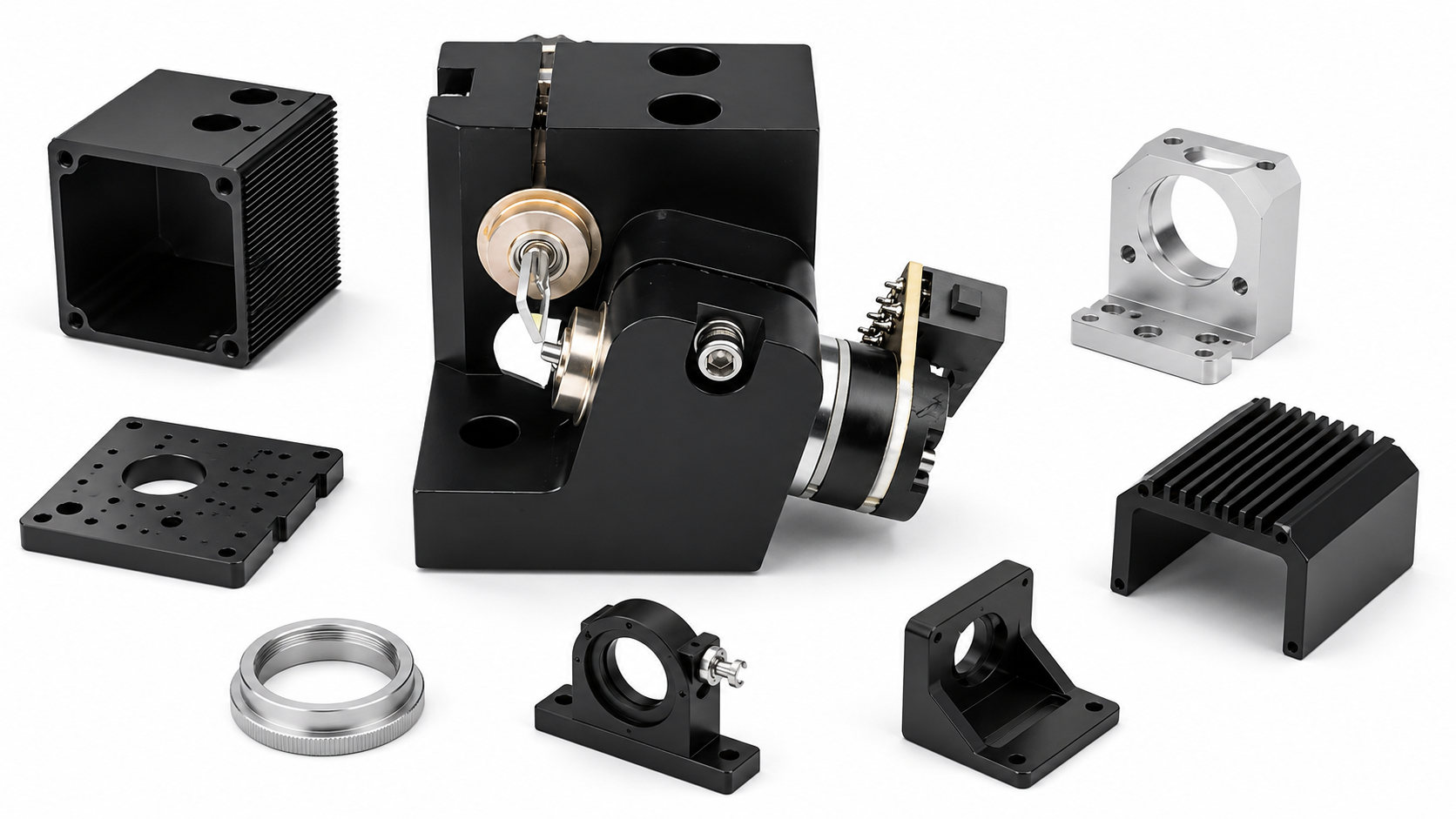 Custom XY Galvo Scanner Housings And Mounting Components Based On Drawings