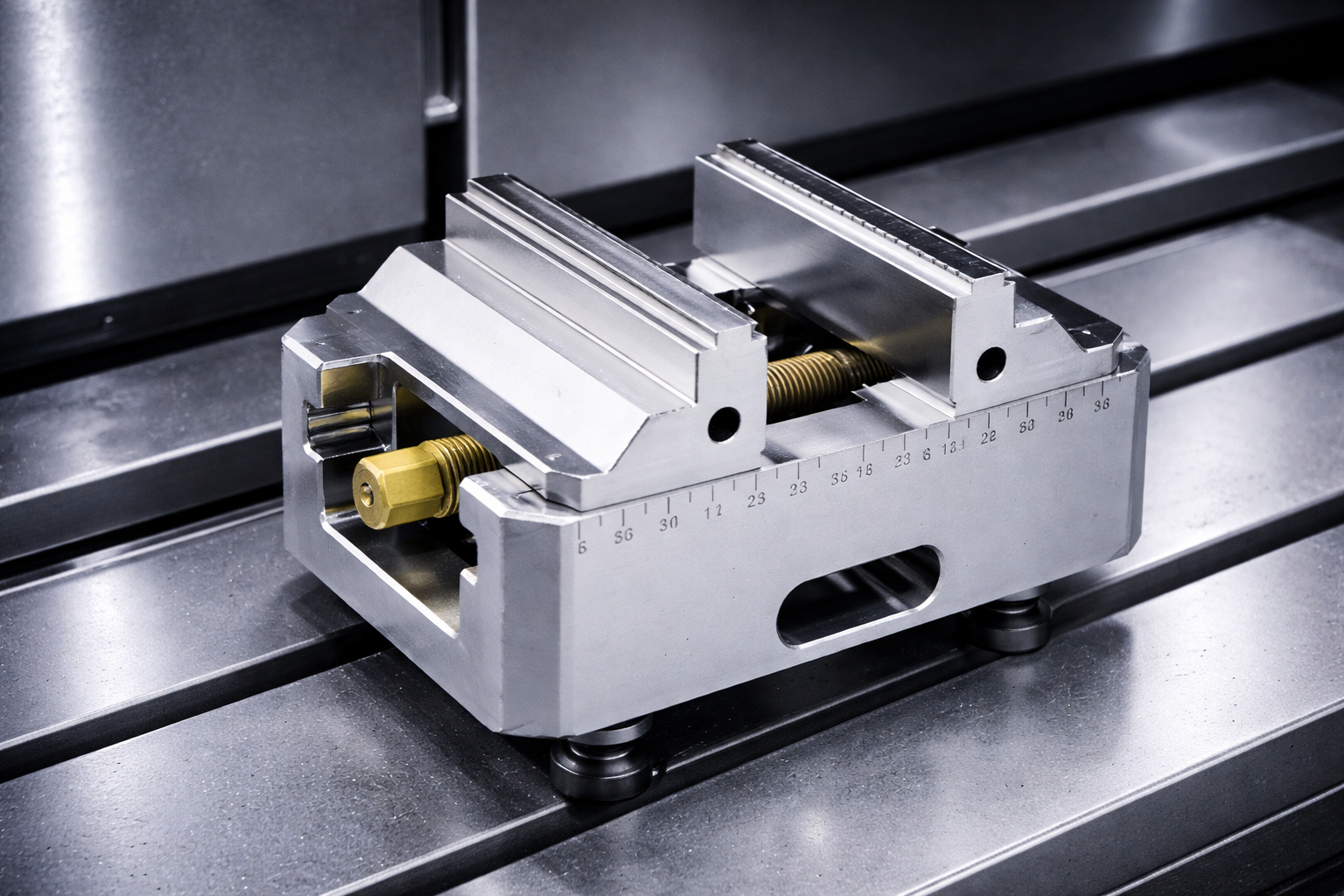 Self-centering Vise for CNC Machining