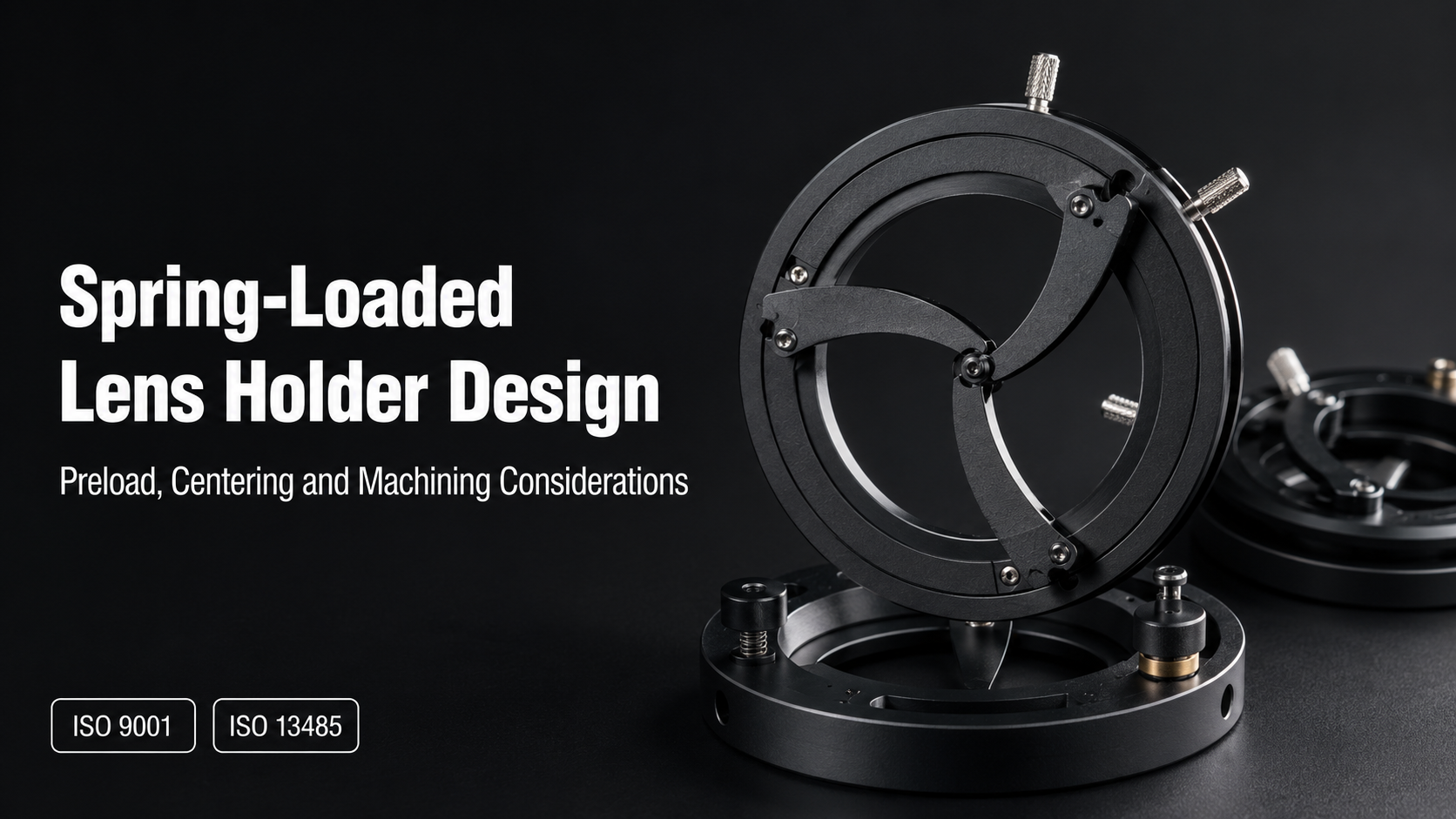 Spring-Loaded Lens Holder Design: Preload, Centering and Machining Considerations