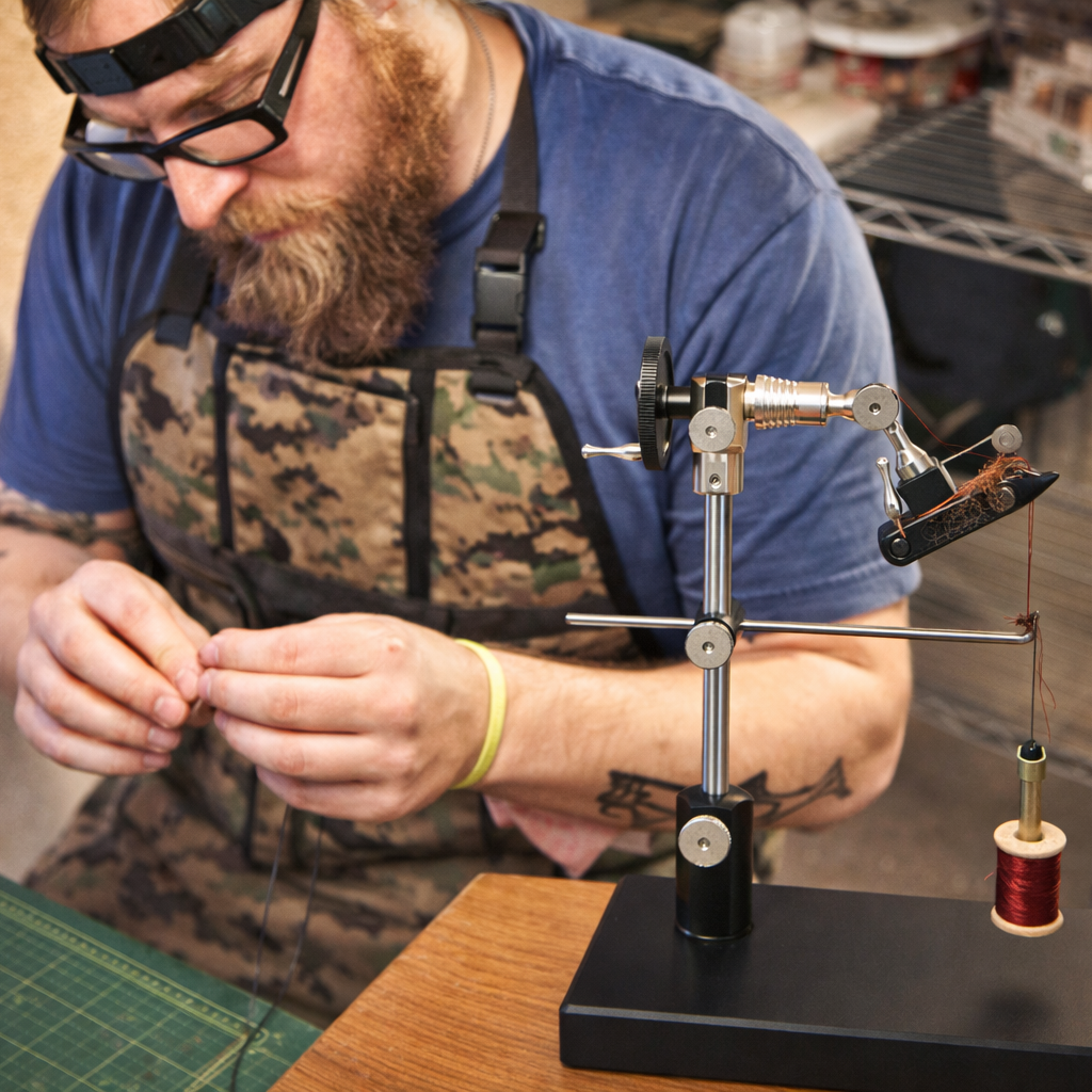 Fishing Fly Design Process Expertly Tying Feathers and Fur for Custom Lures
