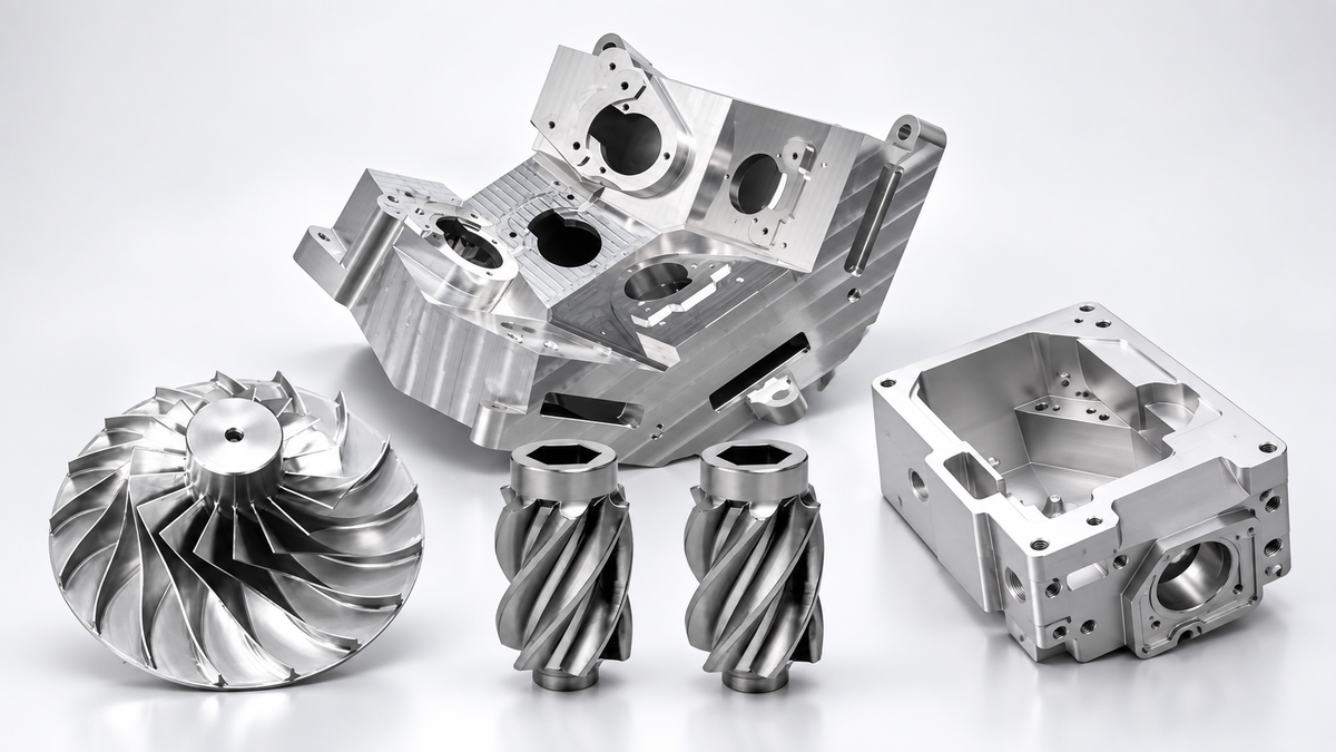 Precision 5-Axis CNC Machined Metal Components for Industrial Applications