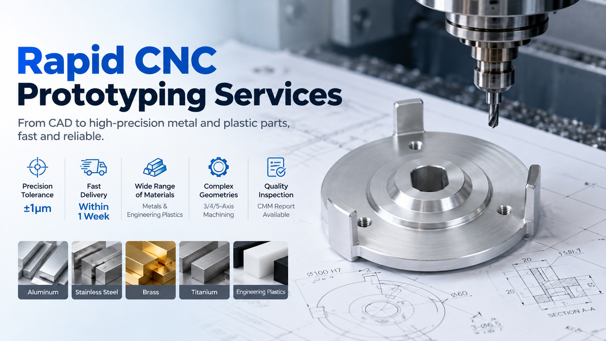 Rapid CNC Prototyping Services: Process, Materials, Cost and Production Guide