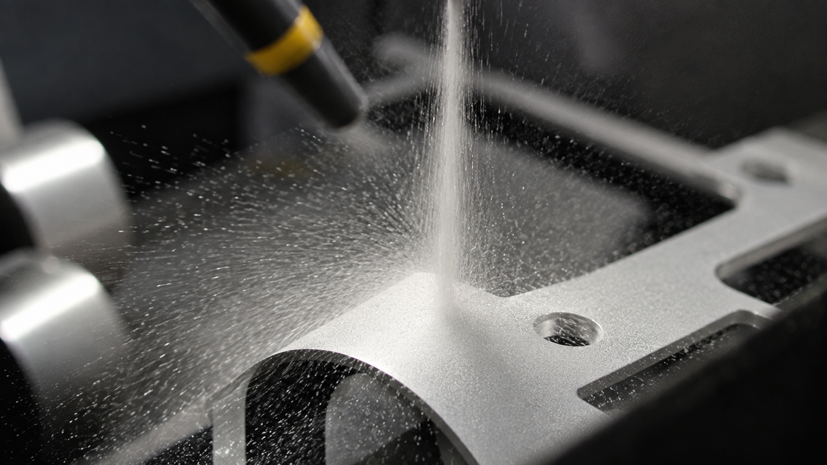 Bead Blasting for CNC Milling Parts with Uniform Matte Finish