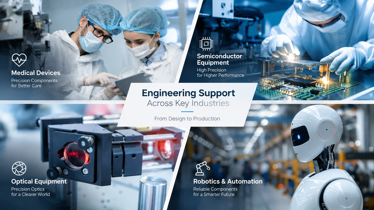 Precision Design and Manufacturing Engineering Support Across High Tech Industries