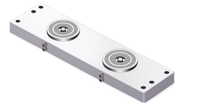 Two Station Bridge Type Zero Point Clamping System For Fourth Axis Machining